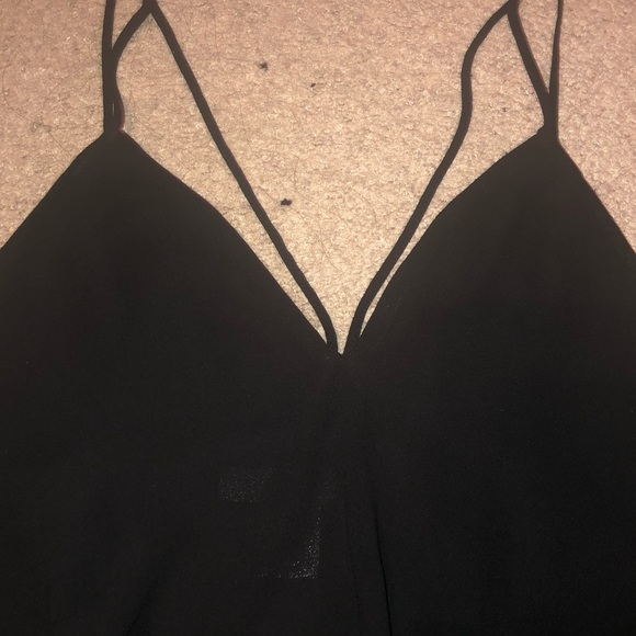 Black Medium ARDEN B Strappy Bodysuit - Picture 3 of 5